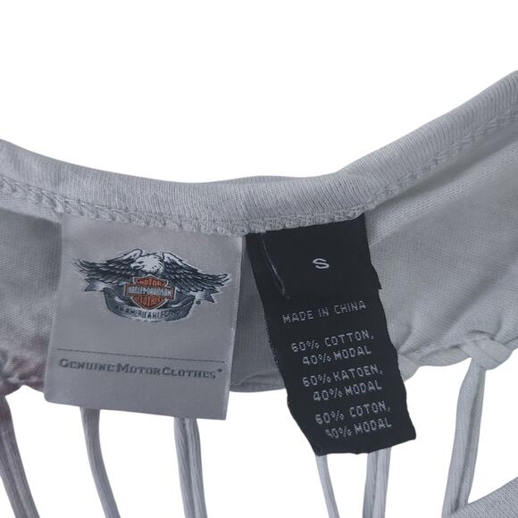 Harley-Davidson Tie-Dye Shirt Small Women Short Sleeve "Restless Spirit" - Picture 3 of 5